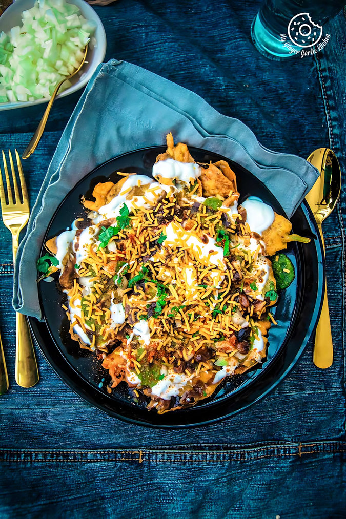 Image of Palak Patta Chaat Recipe - Spinach Leaf Fritters