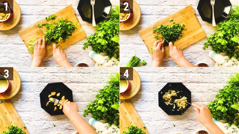 Image of the recipe cooking step-2-1 for Air Fryer Garlic Bread