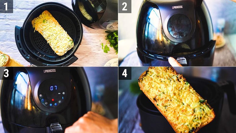 Image of the recipe cooking step-4-1 for Air Fryer Garlic Bread