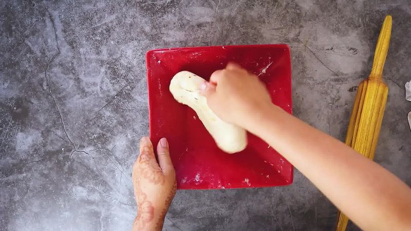 Image of the recipe cooking step-3-1 for Cheese Garlic Masala Mathri (Fried, Air Fryer, Baked Recipe)