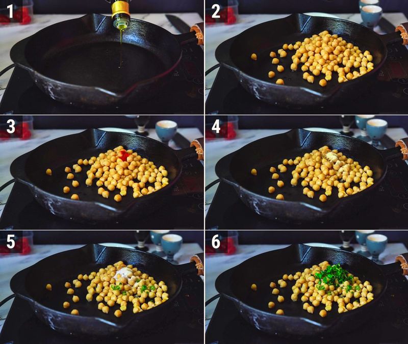 Image of the recipe cooking step-1-4 for Chickpea Salad