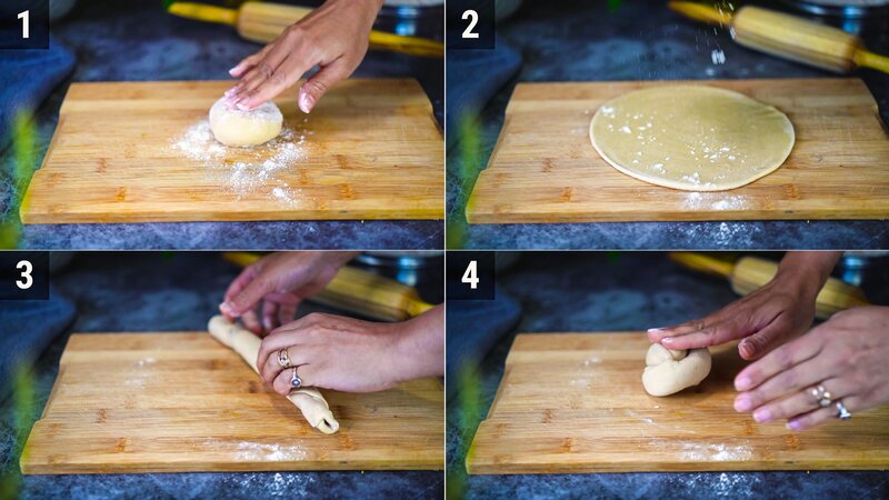 Image of the recipe cooking step-3-1 for Chickpea Tikka Wrap