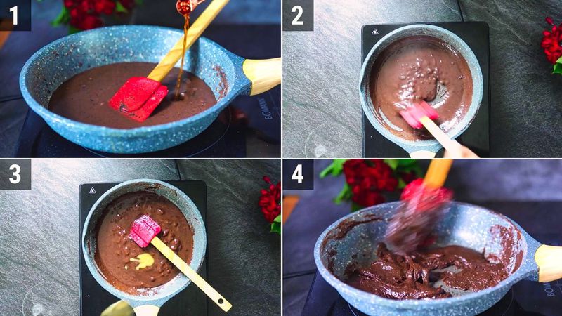 Image of the recipe cooking step-1-4 for Chocolate Modak