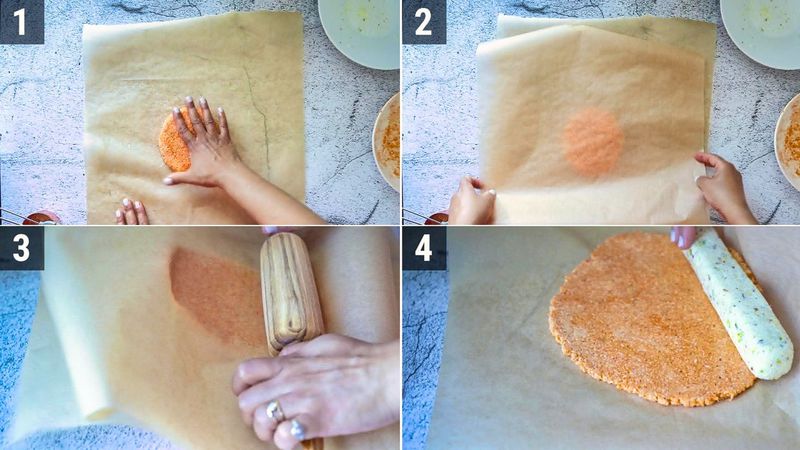 Image of the recipe cooking step-1-5 for Coconut Burfi Roll