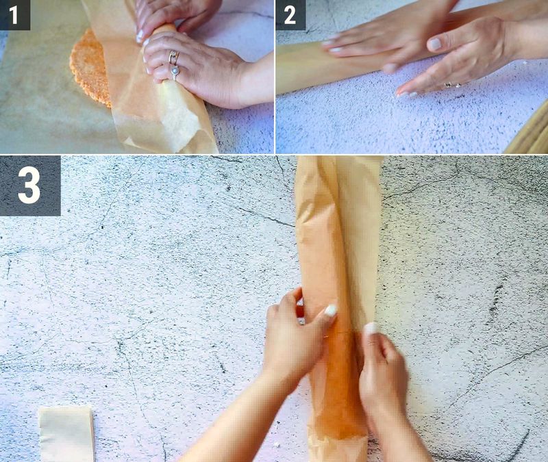 Image of the recipe cooking step-1-6 for Coconut Burfi Roll