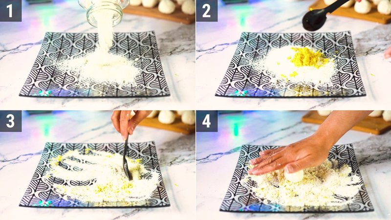 Image of the recipe cooking step-1-5 for Cottage Cheese Lemon Balls