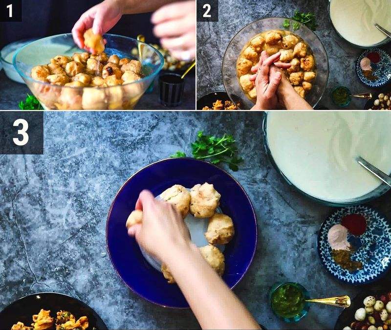Image of the recipe cooking step-6-1 for Dahi Vada Recipe (Dahi Bhalla)
