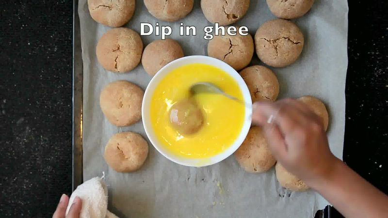 Image of the recipe cooking step-3-10 for Rajasthani Dal Baati Churma Recipe