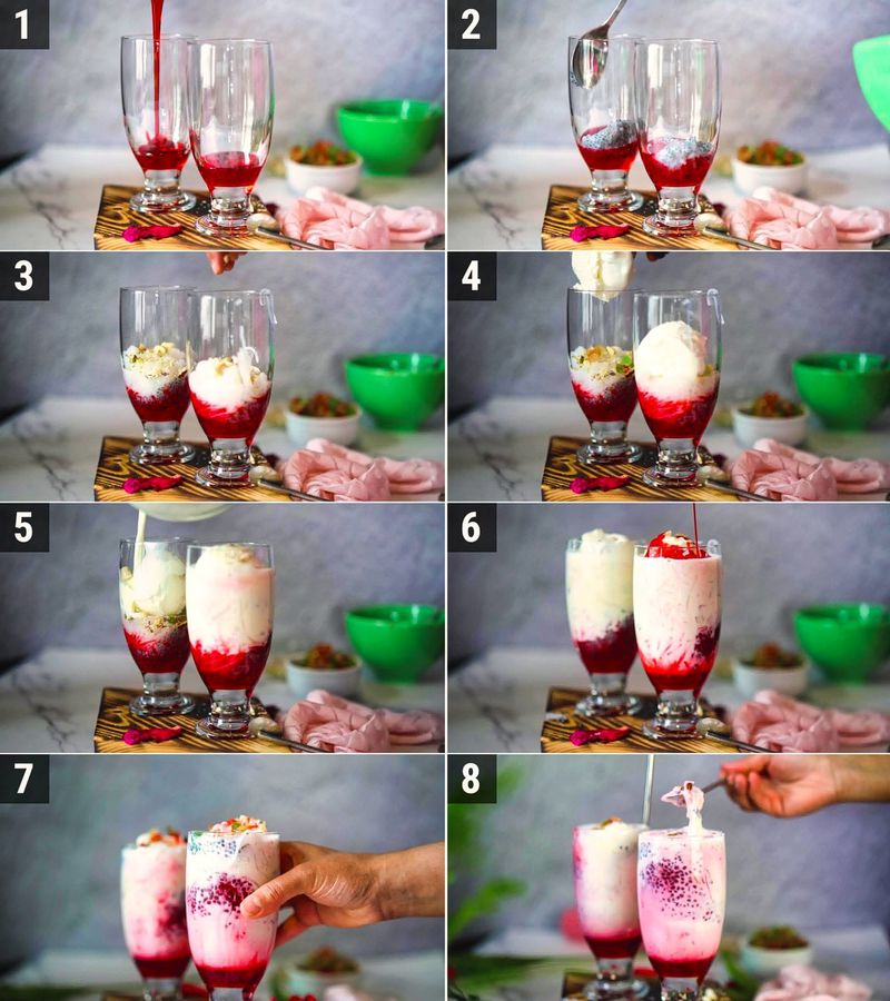 Image of the recipe cooking step-4-1 for Falooda Recipe