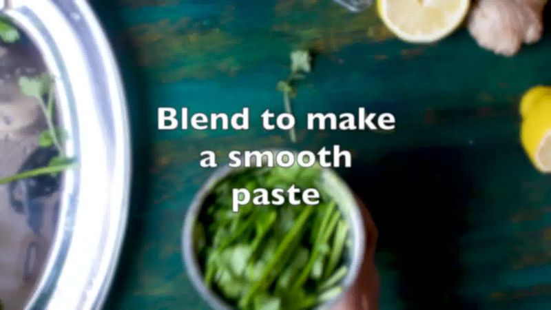 Image of the recipe cooking step-3-2 for Coriander Chutney – Hare Dhaniye Ki Chutney (3 Ways)