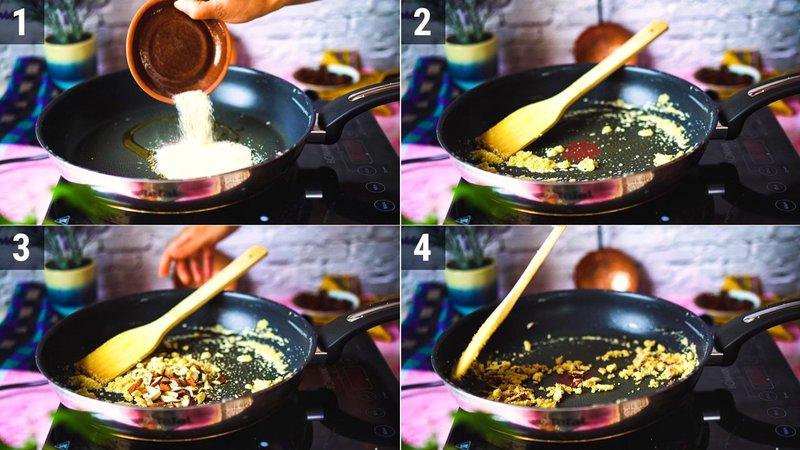 Image of the recipe cooking step-1-2 for Gujiya Spring Rolls