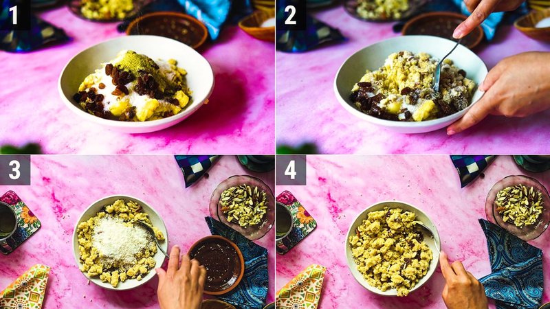 Image of the recipe cooking step-1-3 for Gujiya Spring Rolls