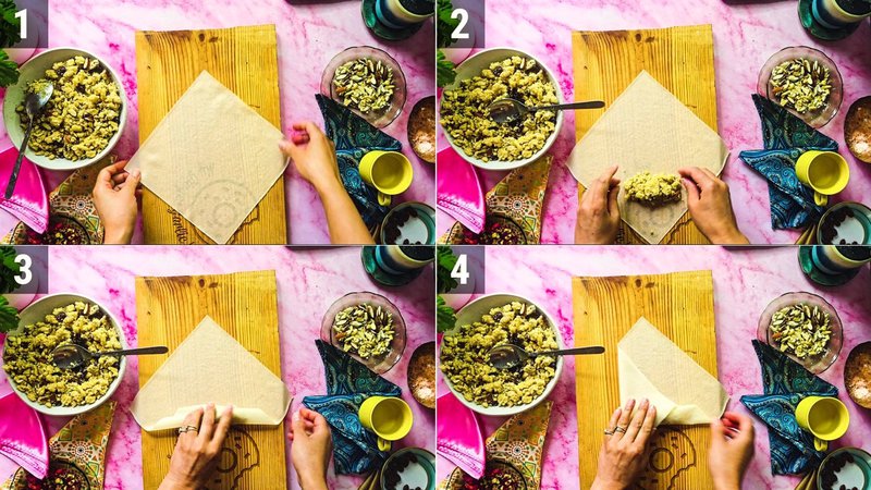 Image of the recipe cooking step-3-1 for Gujiya Spring Rolls