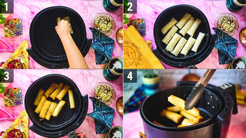 Image of the recipe cooking step-4-1 for Gujiya Spring Rolls
