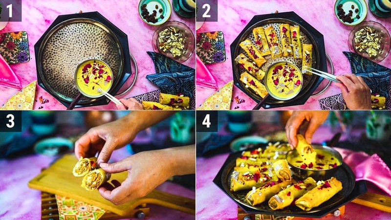 Image of the recipe cooking step-5-2 for Gujiya Spring Rolls