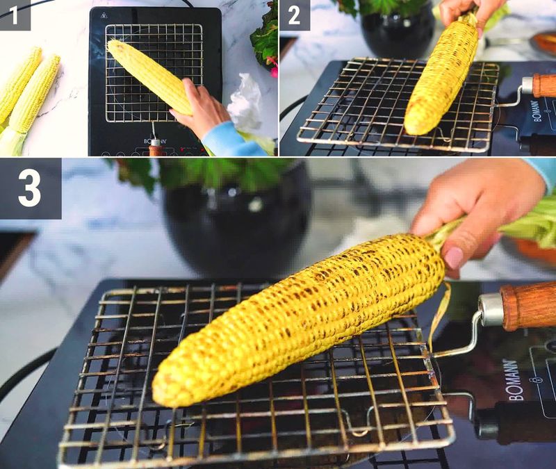 Image of the recipe cooking step-3-1 for Indian Style Roasted Corn - Masala Bhutta