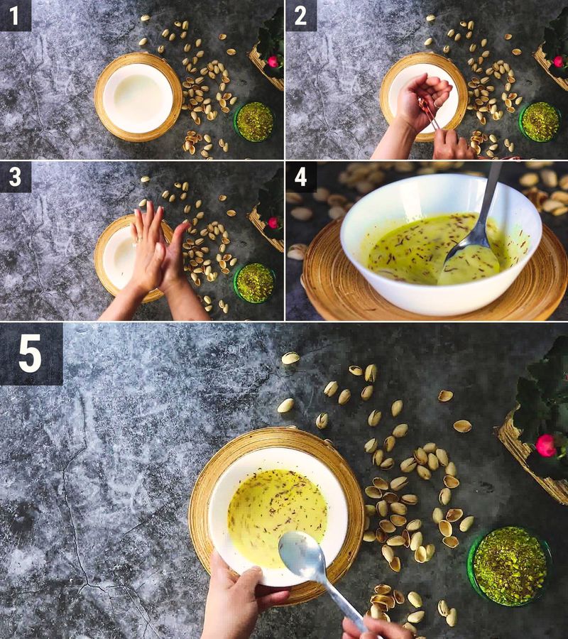 Image of the recipe cooking step-1-1 for Best Kesar Pista Ice Cream