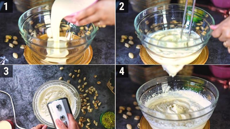 Image of the recipe cooking step-1-2 for Best Kesar Pista Ice Cream