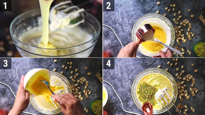 Image of the recipe cooking step-1-3 for Best Kesar Pista Ice Cream