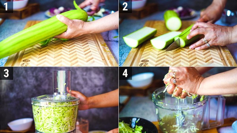 Image of the recipe cooking step-2-1 for Lauki Kofta Curry