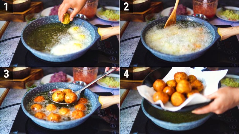 Image of the recipe cooking step-2-4 for Lauki Kofta Curry
