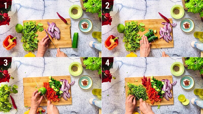 Image of the recipe cooking step-1-2 for Mango Avocado Salad