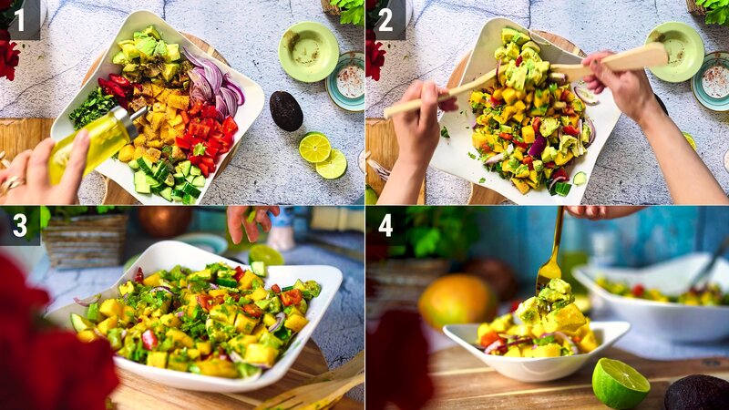 Image of the recipe cooking step-2-2 for Mango Avocado Salad