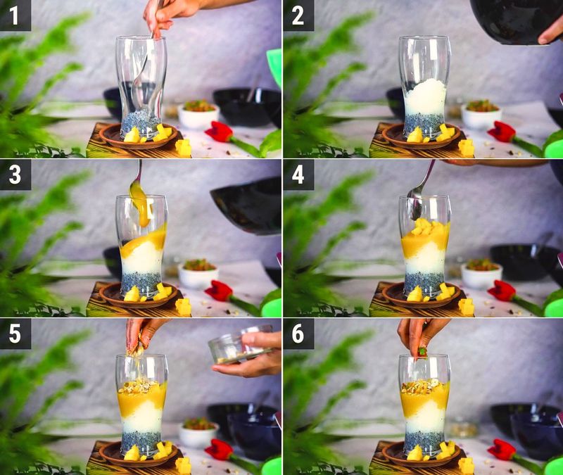 Image of the recipe cooking step-5-1 for Mango Falooda