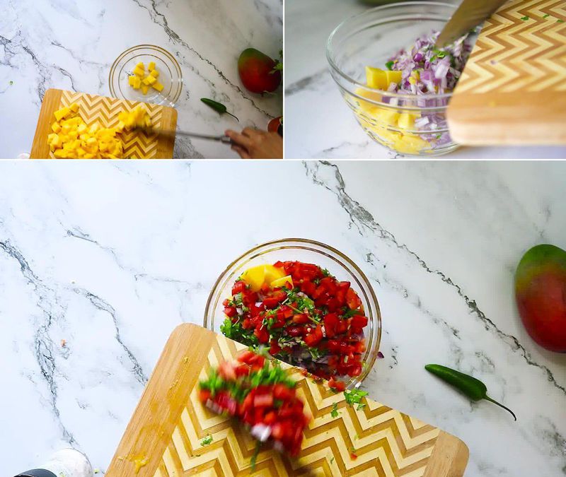 Image of the recipe cooking step-1-4 for Mango Salsa