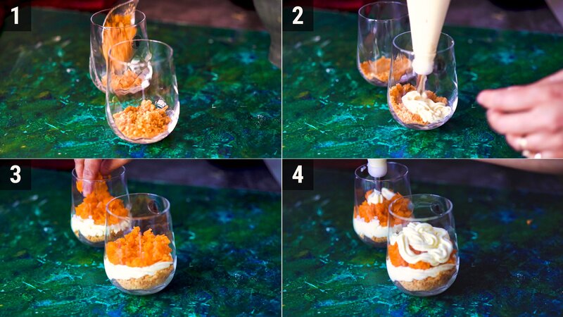 Image of the recipe cooking step-4-1 for Motichoor Cheesecake