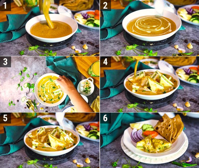 Image of the recipe cooking step-8-1 for Paneer Pasanda