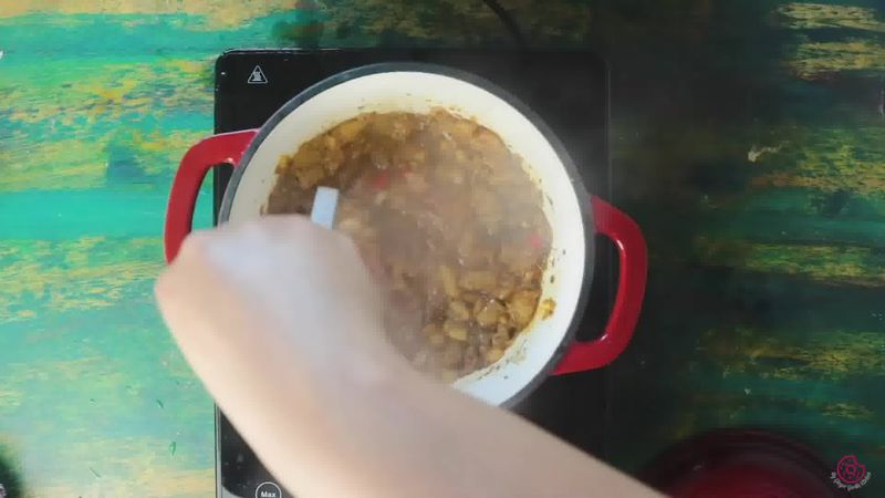 Image of the recipe cooking step-2-13 for Peach Chutney