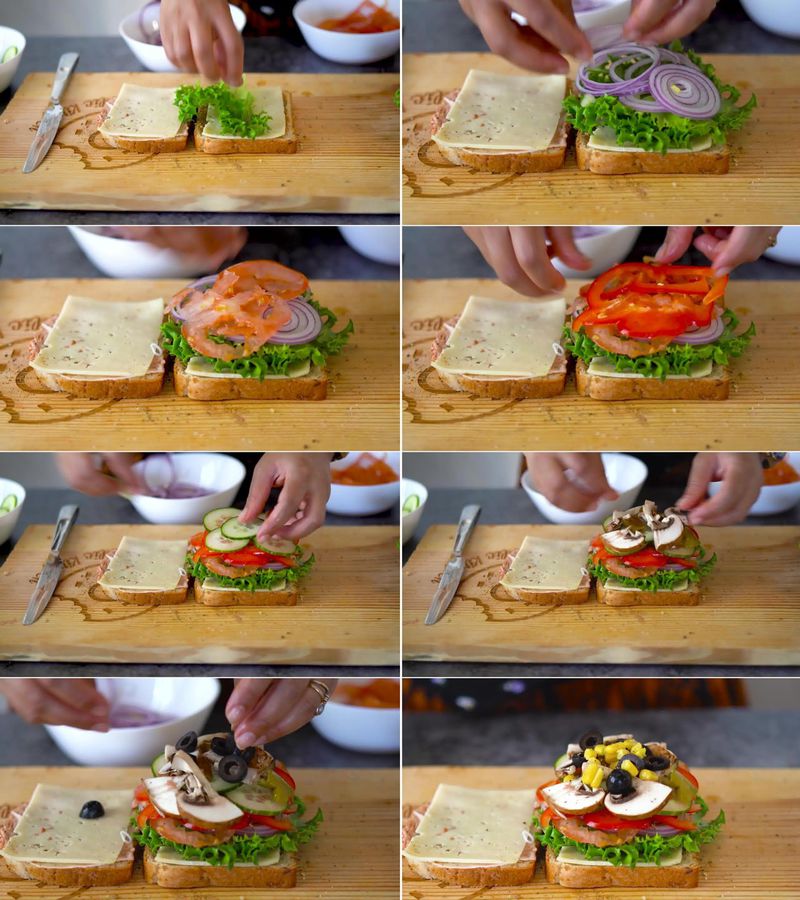 Image of the recipe cooking step-1-5 for Peanut Butter & Veggie Grilled Cheese Sandwich