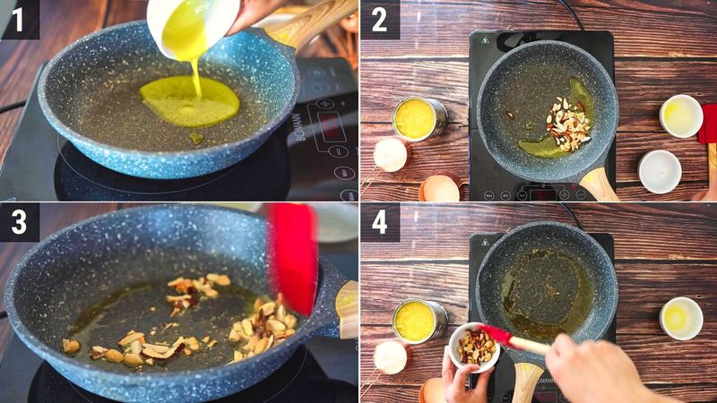 Image of the recipe cooking step-1-1 for Pineapple Ladoo