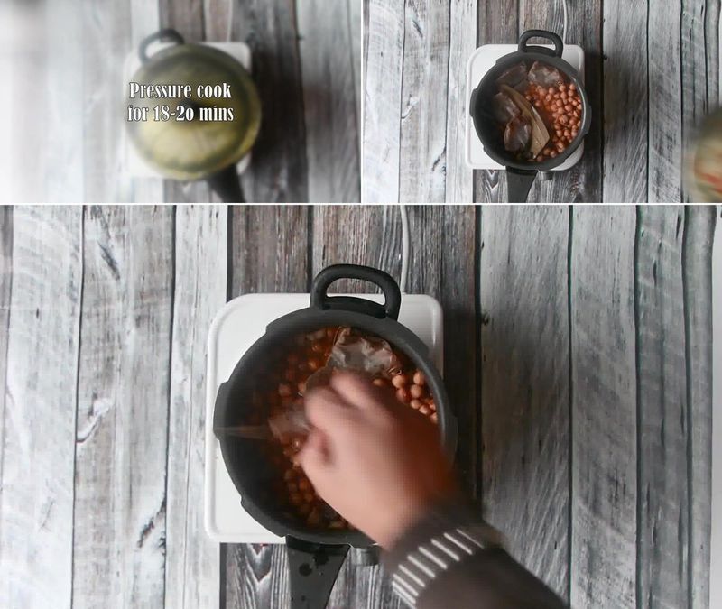 Image of the recipe cooking step-1-2 for Chole Bhature - Chana Bhatura