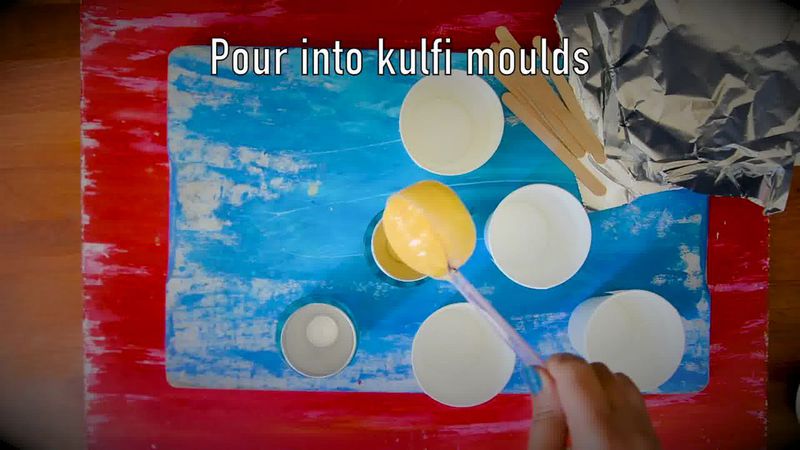 Image of the recipe cooking step-3-1 for Mango Kulfi Recipe (Quick, No Cook)