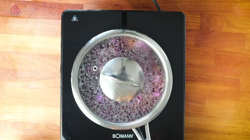 Image of the recipe cooking step-1-5 for How to make Rose Syrup