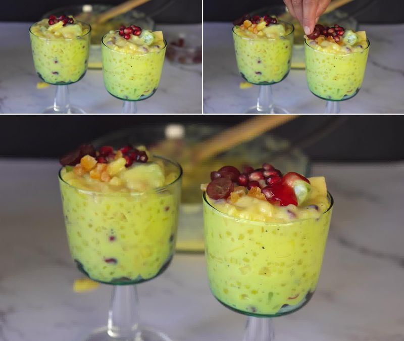 Image of the recipe cooking step-1-12 for Sago Fruit Custard (Sabudana Fruit Custard)