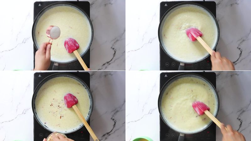 Image of the recipe cooking step-1-6 for Sago Fruit Custard (Sabudana Fruit Custard)