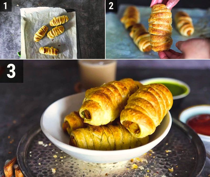 Image of the recipe cooking step-1-7 for Samosa Roll