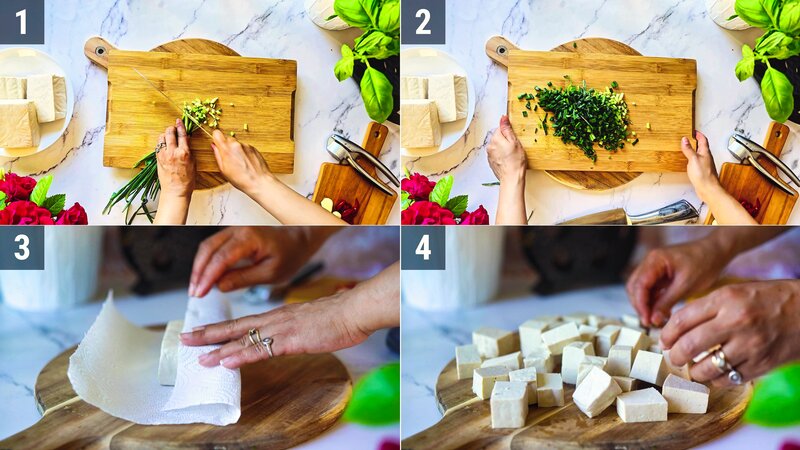 Image of the recipe cooking step-1-1 for Soy Garlic Tofu