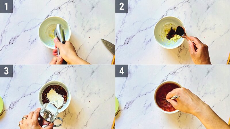 Image of the recipe cooking step-1-3 for Soy Garlic Tofu