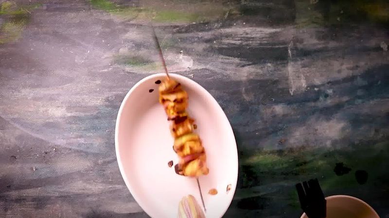 Image of the recipe cooking step-4-2 for Paneer Tikka