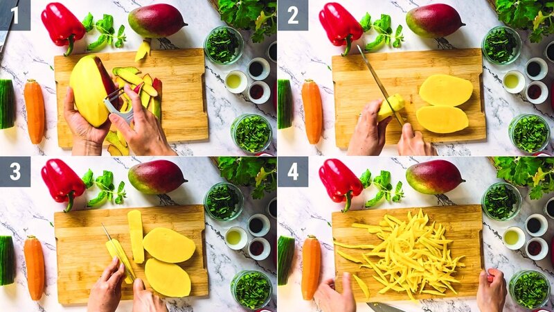 Image of the recipe cooking step-1-1 for Thai Mango Salad