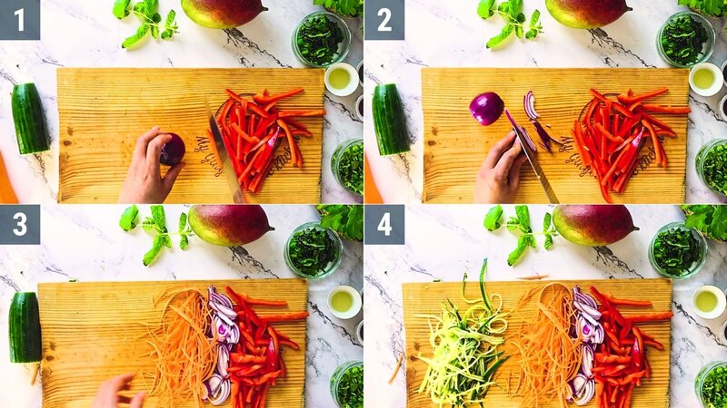 Image of the recipe cooking step-1-2 for Thai Mango Salad