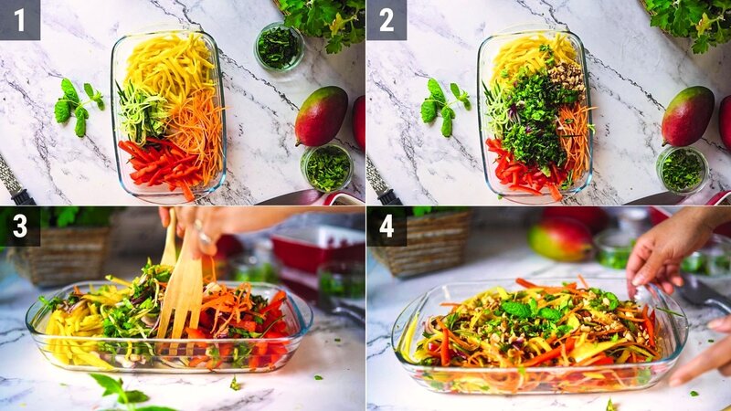 Image of the recipe cooking step-3-1 for Thai Mango Salad