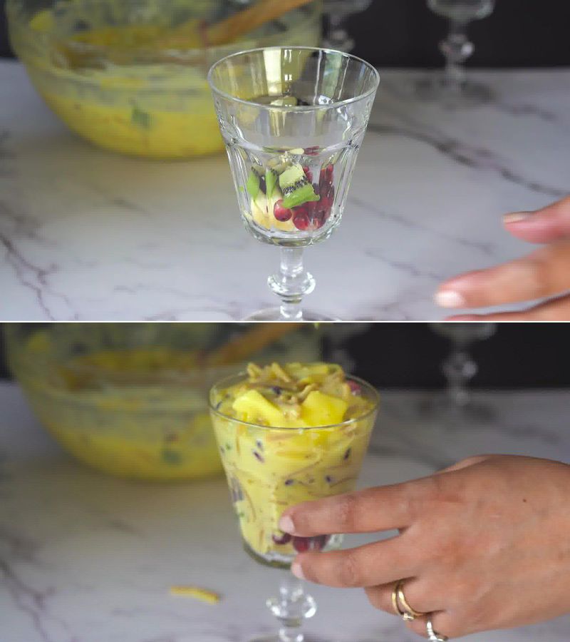 Image of the recipe cooking step-1-12 for Vermicelli Fruit Custard - Semiya Custard