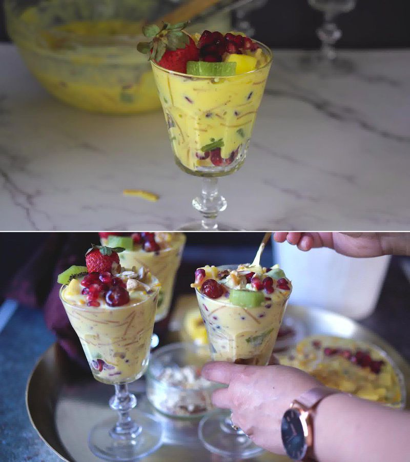 Image of the recipe cooking step-1-13 for Vermicelli Fruit Custard - Semiya Custard