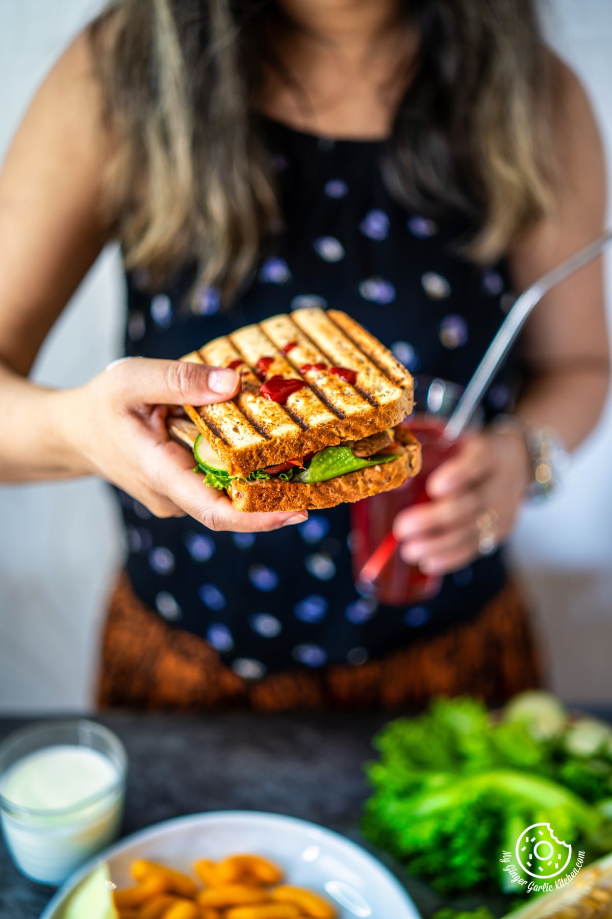 Image of Peanut Butter & Veggie Grilled Cheese Sandwich